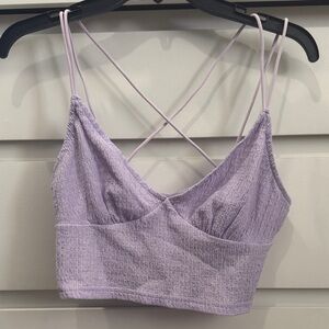 SHEIN Light Purple Knit Top